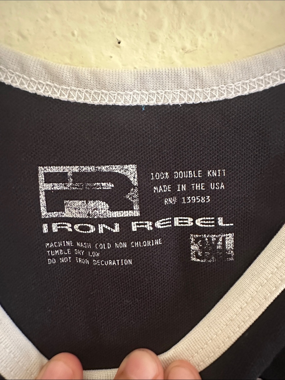 Iron Rebel Black Athletic Singlet  EUC - Picture 2 of 5